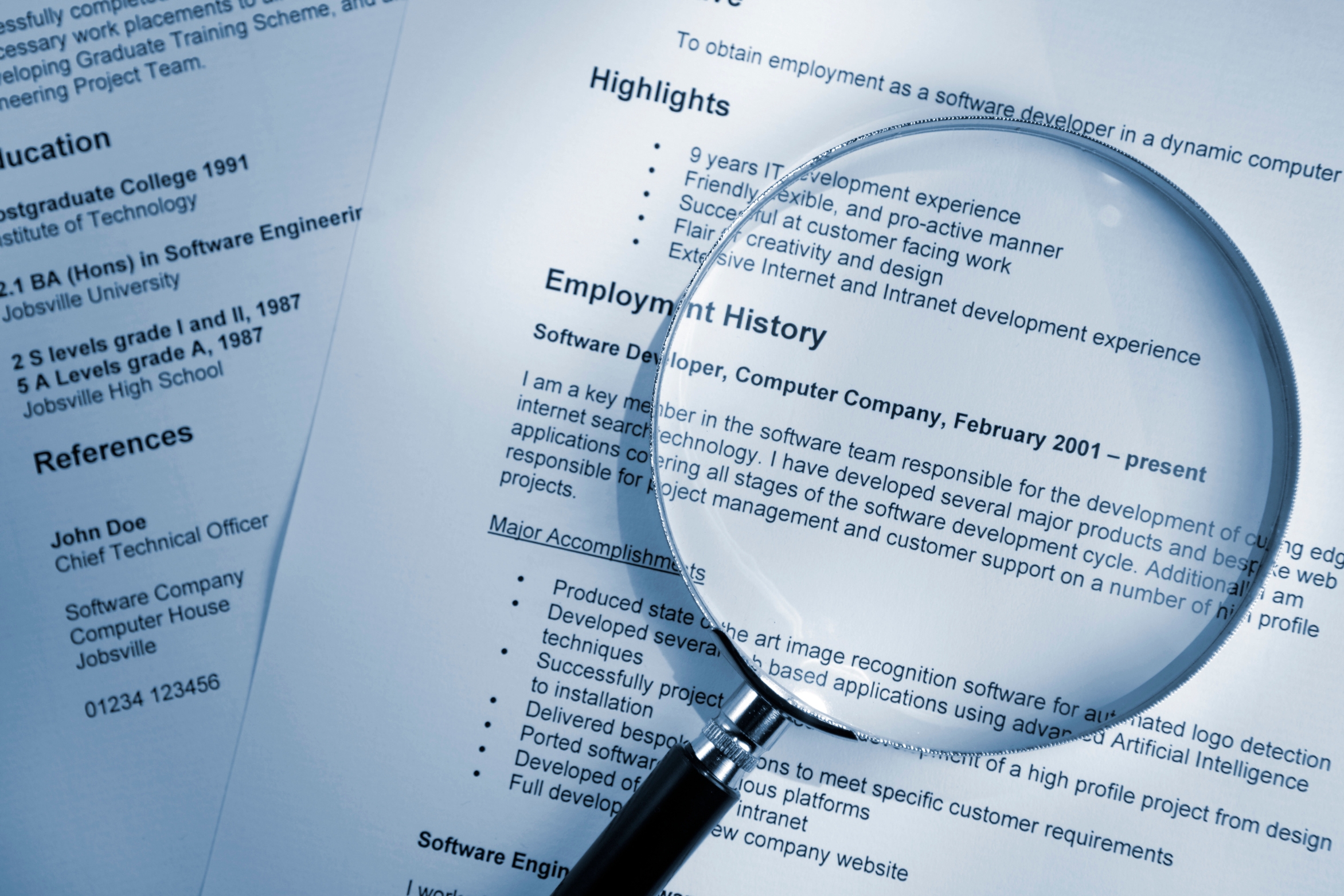 Resume building and reviewing